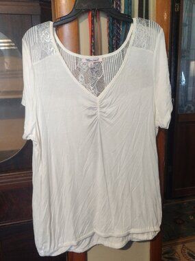 Extra Touch Shirt with Lace/Open back